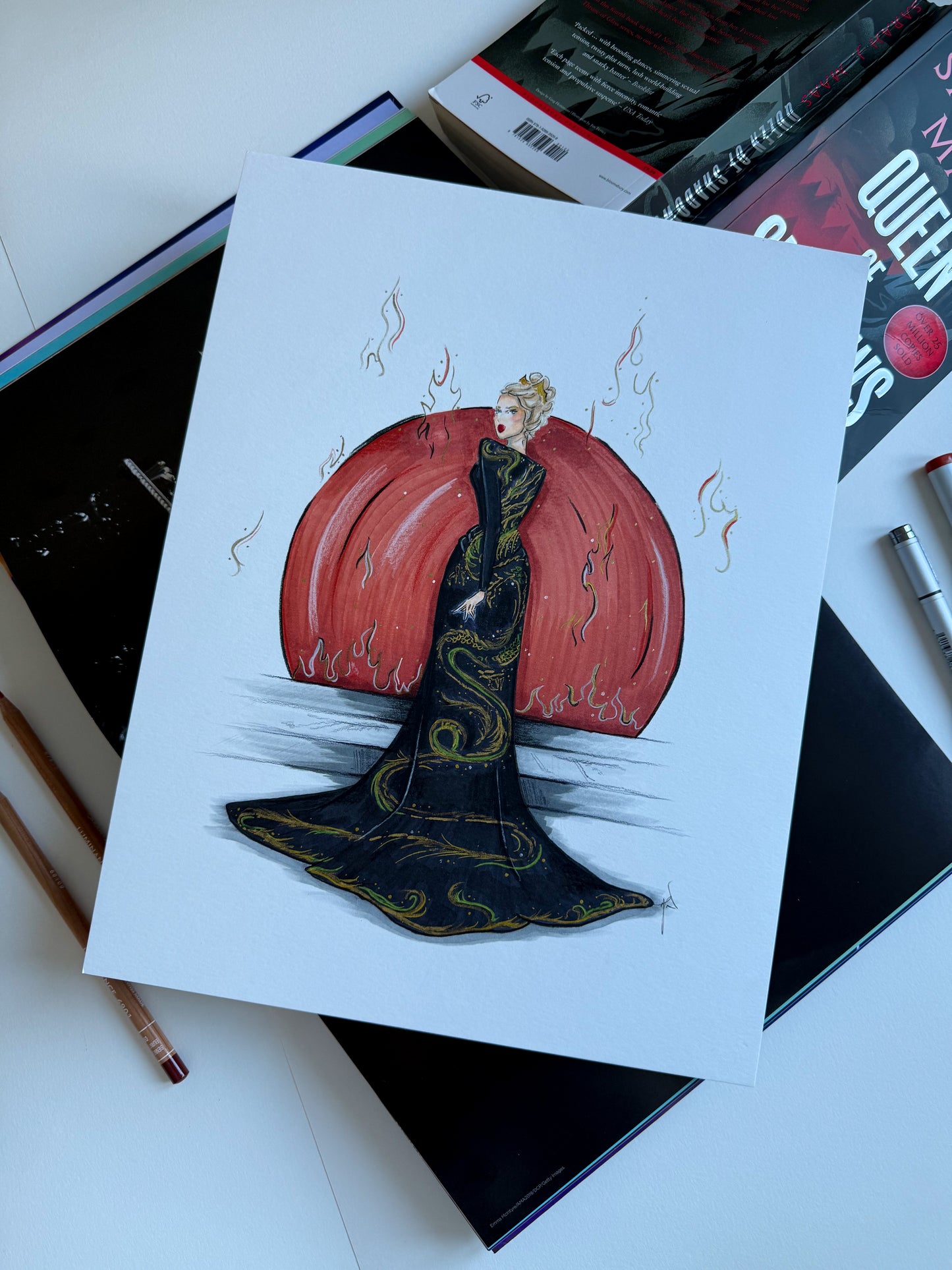 The Dragon Dress Original Artwork