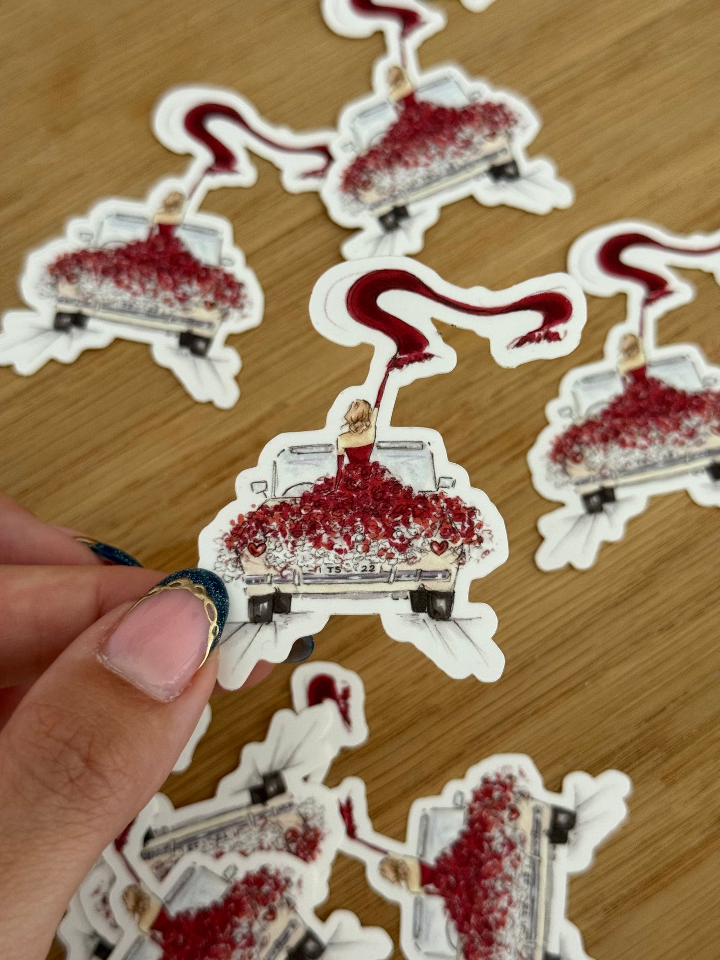 Reds Getaway Car Mini Sticker
