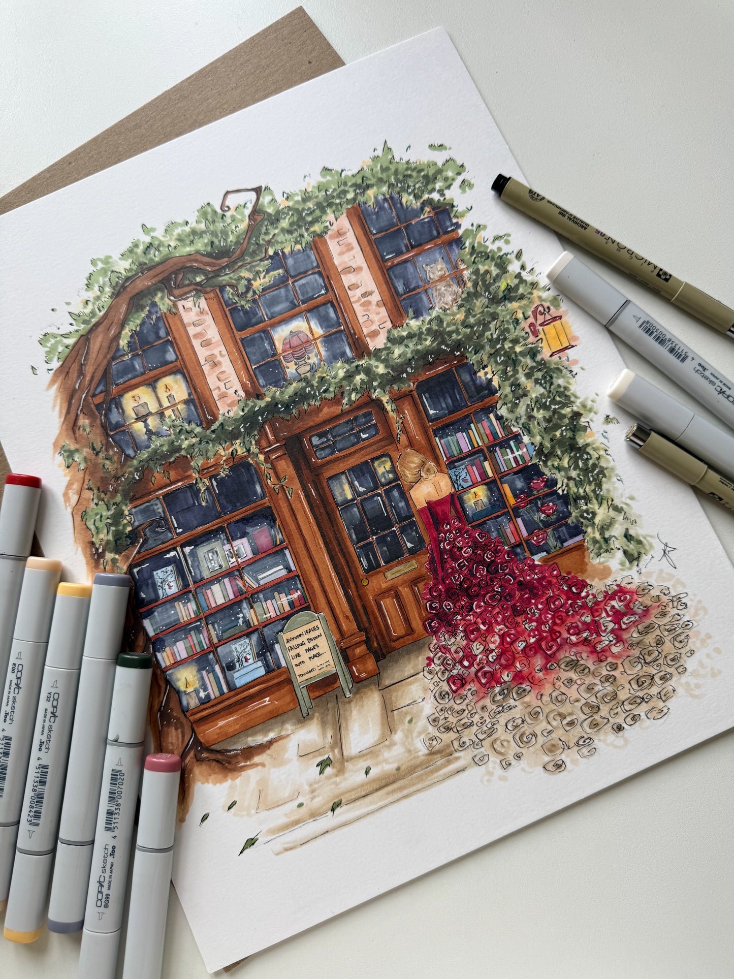 Red’s Bookshop Original Artwork