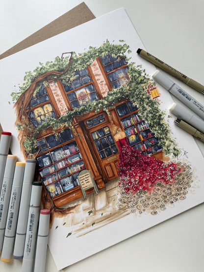 Red’s Bookshop Original Artwork