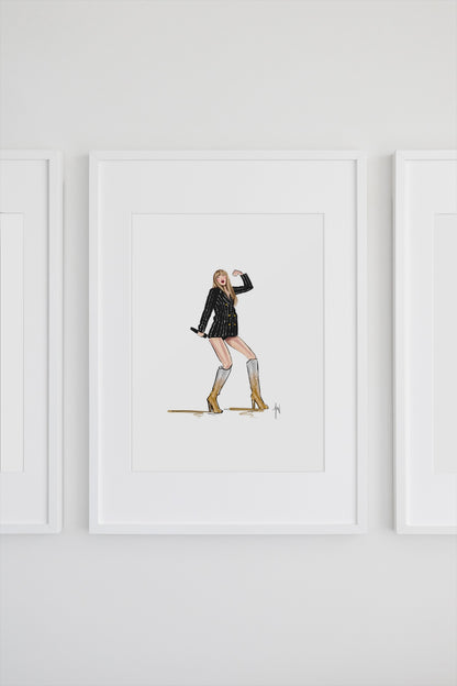Custom The Boss Blazer Art Print image 1