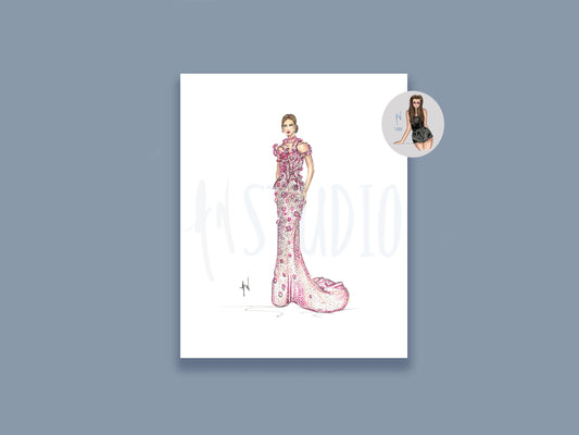 Pretty In Pink Art Print image 0