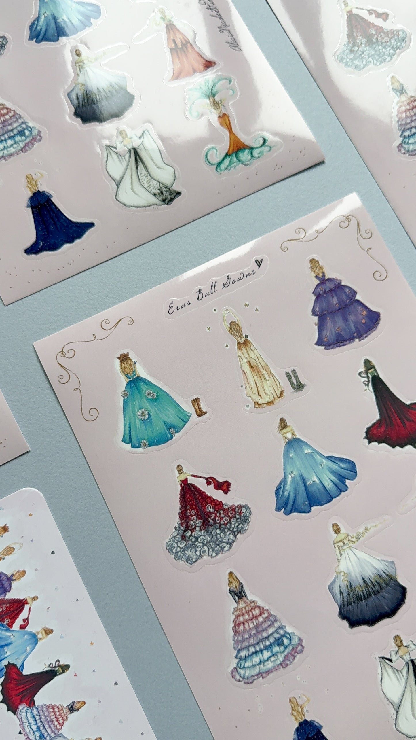 Eras Ball Gowns Sticker Sheet A5