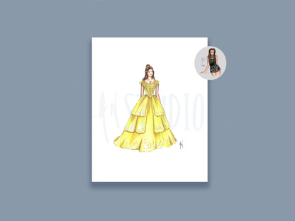 Princess Belle Art Print image 0