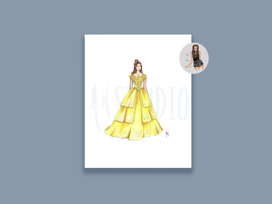 Princess Belle Art Print image 0