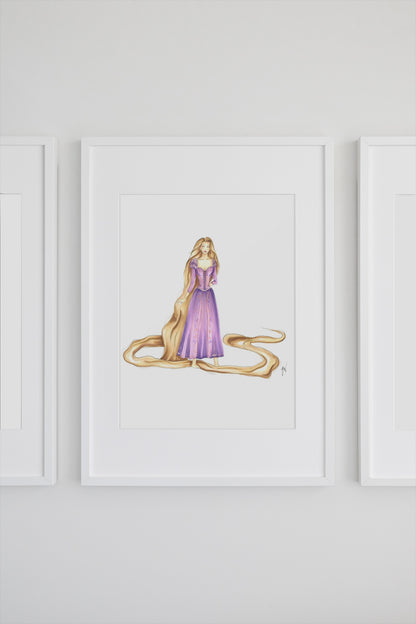 Princess Rapunzel Art Print image 1
