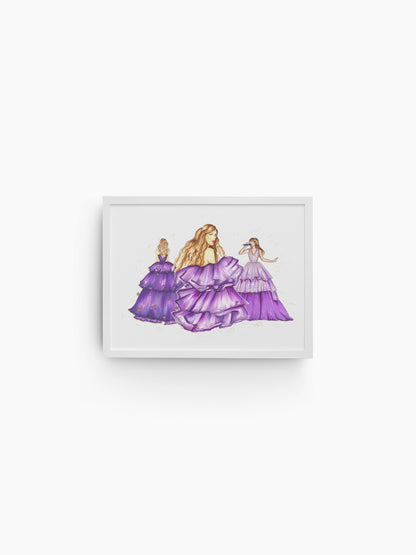 Purple Trio Art Print image 1