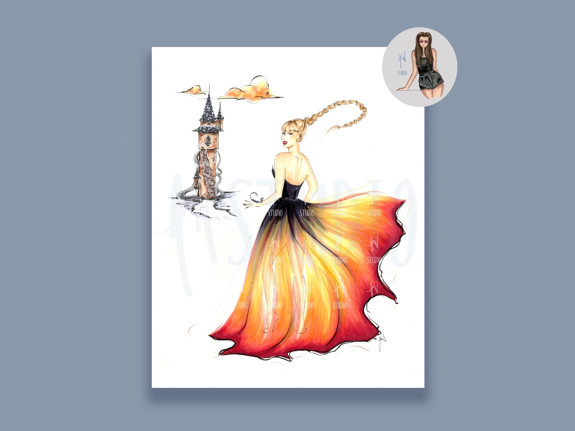 What A Shame She Went Mad Art Print image 0