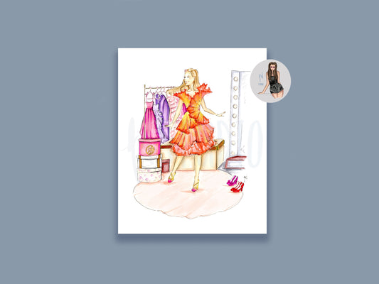 Getting Ready For The Ozdust Ball Art Print image 0