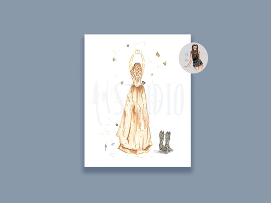Golden Album Art Print image 0