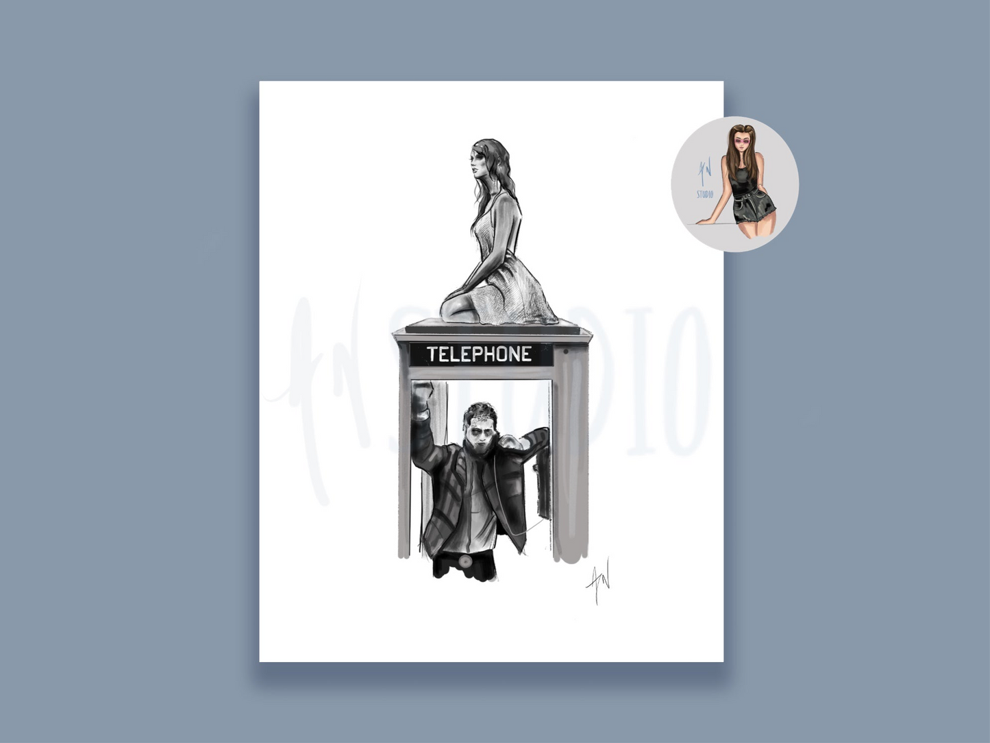 A Tortured Poets Phone Box