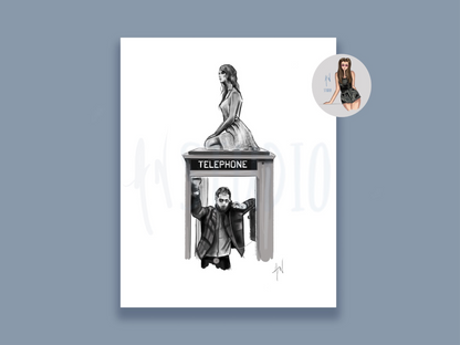 A Tortured Poets Phone Box