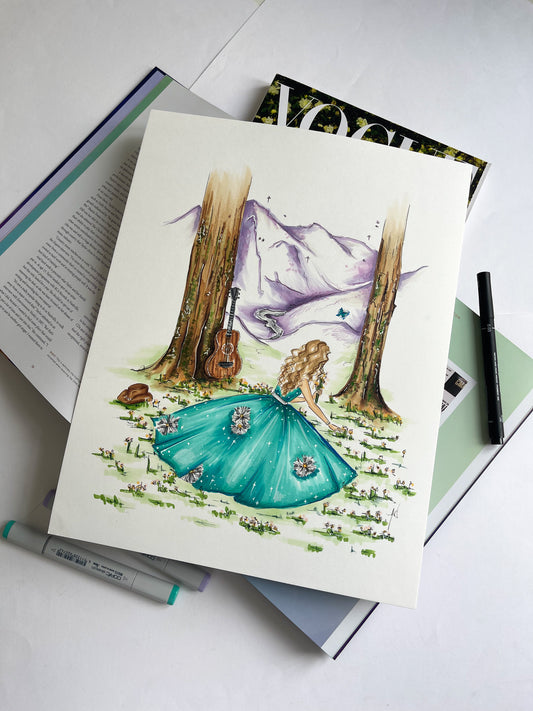 Debuts Spring Meadow Original Artwork