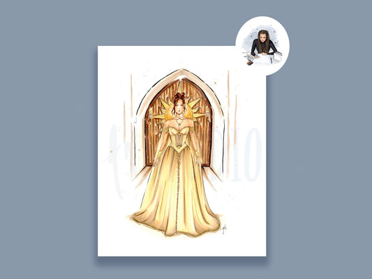 A Day Court Ball Gown Art Print