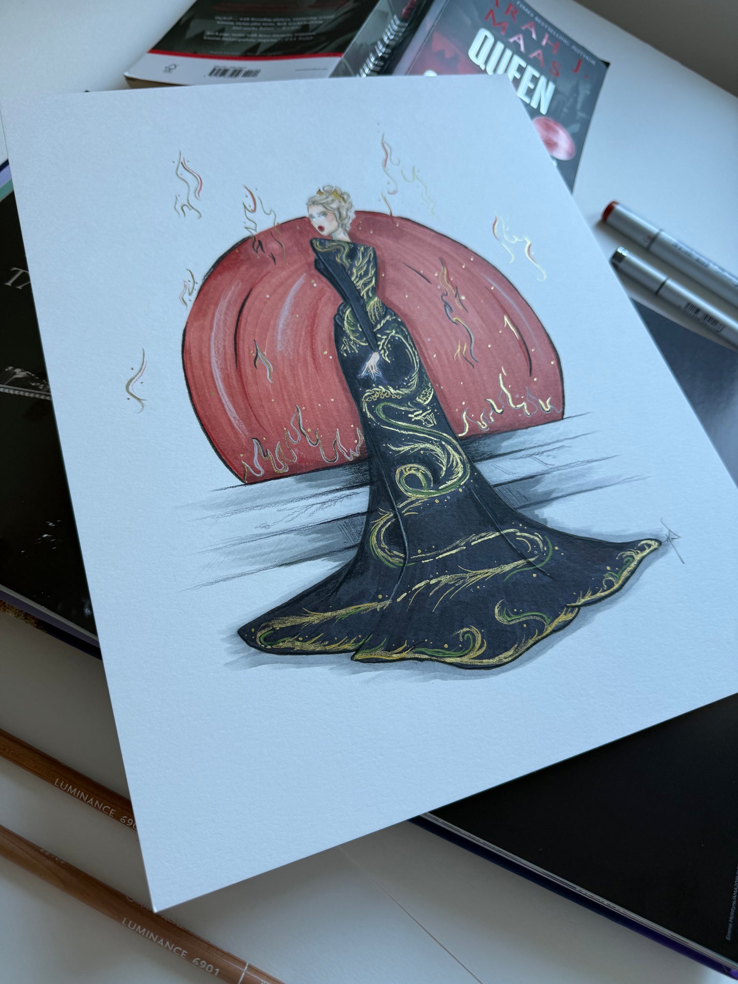The Dragon Dress Original Artwork