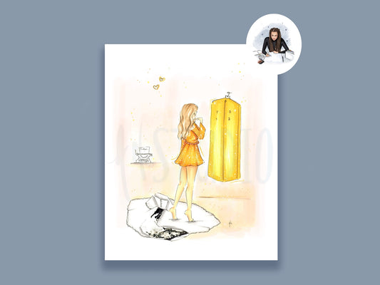 It’s Time To Get Dressed, Showgirl Art Print