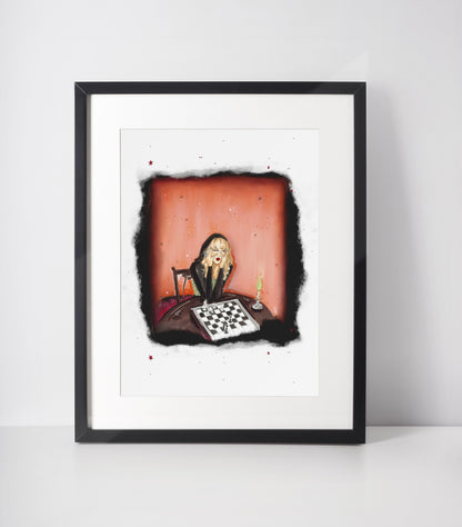 Reputations Chess Game Art Print