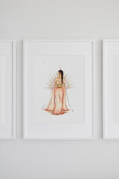 A Dawn Court Ball Gown Art Print