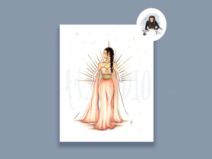 A Dawn Court Ball Gown Art Print