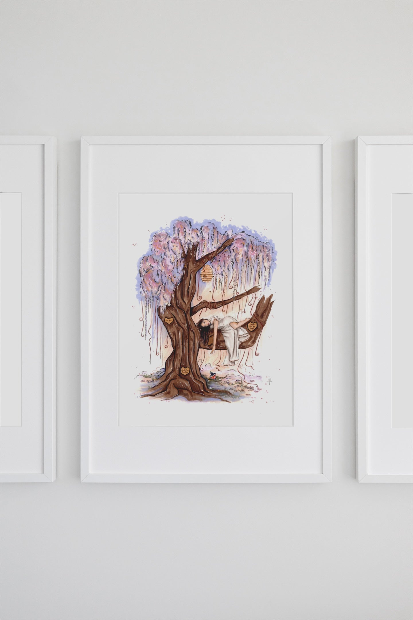The Honeybee Tree Art Print