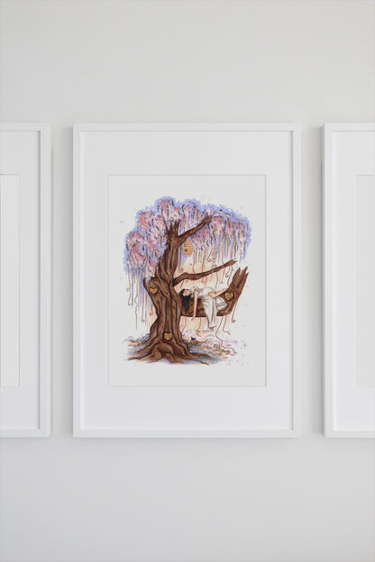 The Honeybee Tree Art Print
