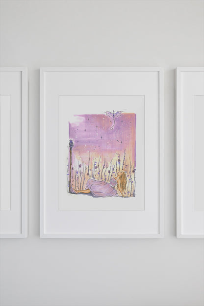 A Purple Daydream Art Print