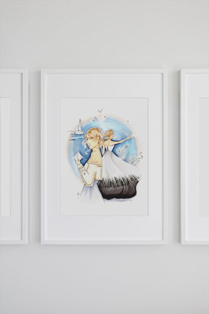 An August Story Art Print