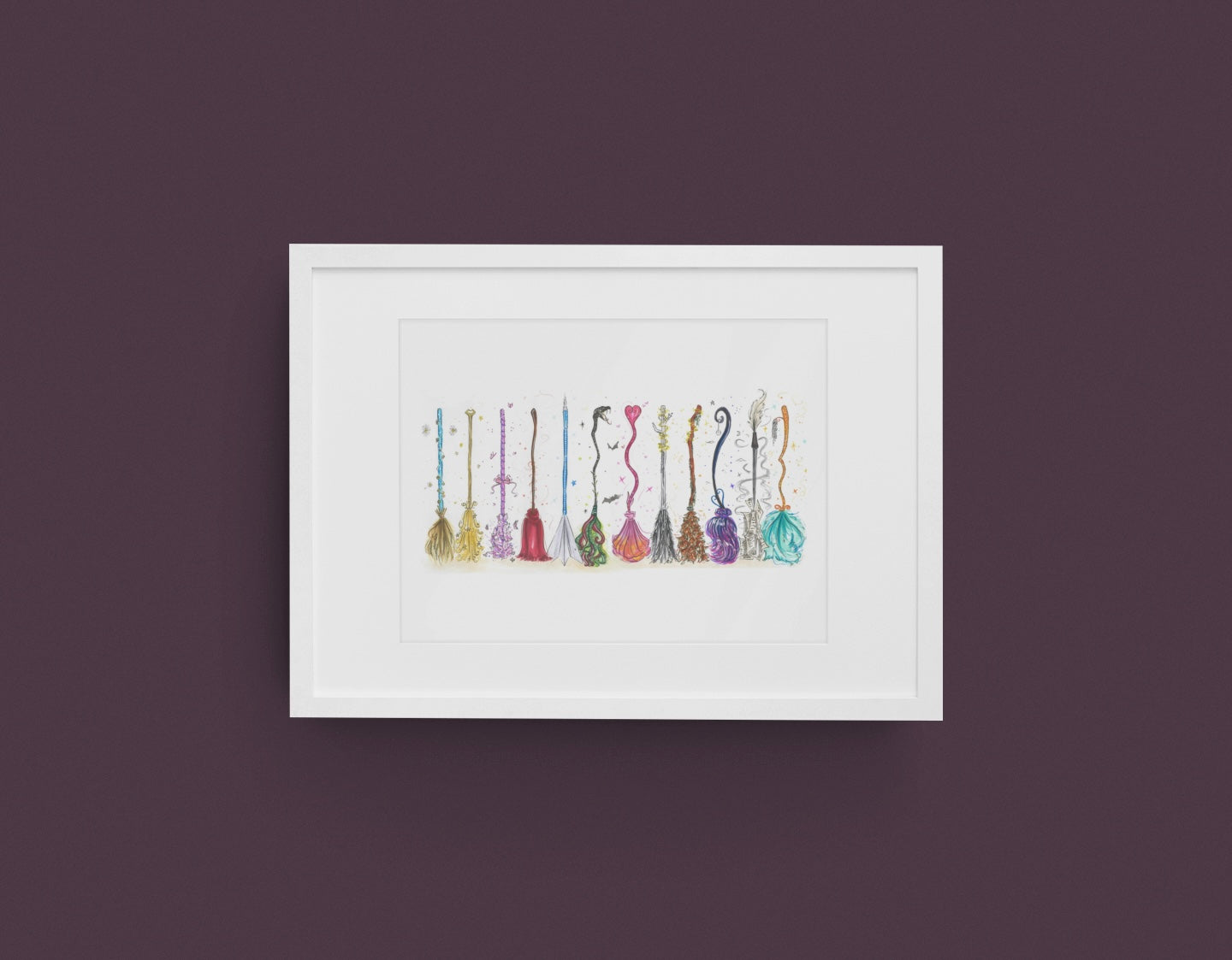 The Eras Broomsticks Art Print
