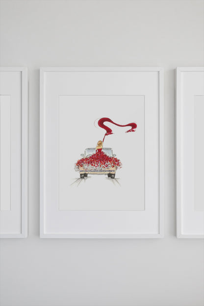 Red’s Getaway Car Art Print