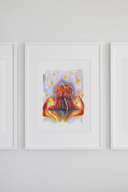 A Showgirl Daydream Art Print