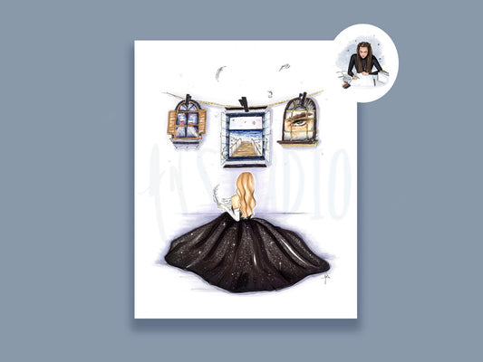 Like Snow… I Look In Peoples Windows Art Print