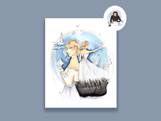 An August Story Art Print