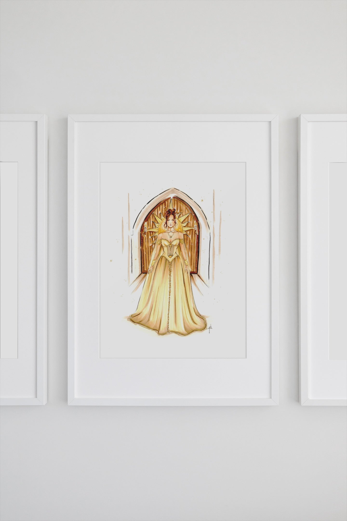 A Day Court Ball Gown Art Print
