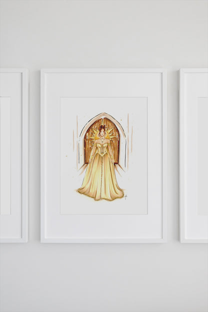 A Day Court Ball Gown Art Print