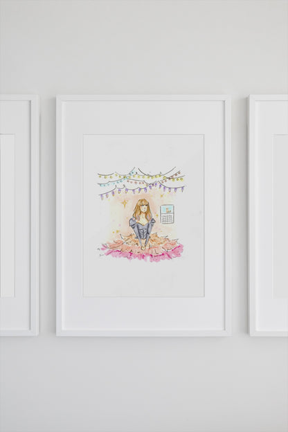 Lover’s January Lights Art Print