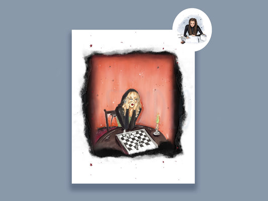 Reputations Chess Game Art Print