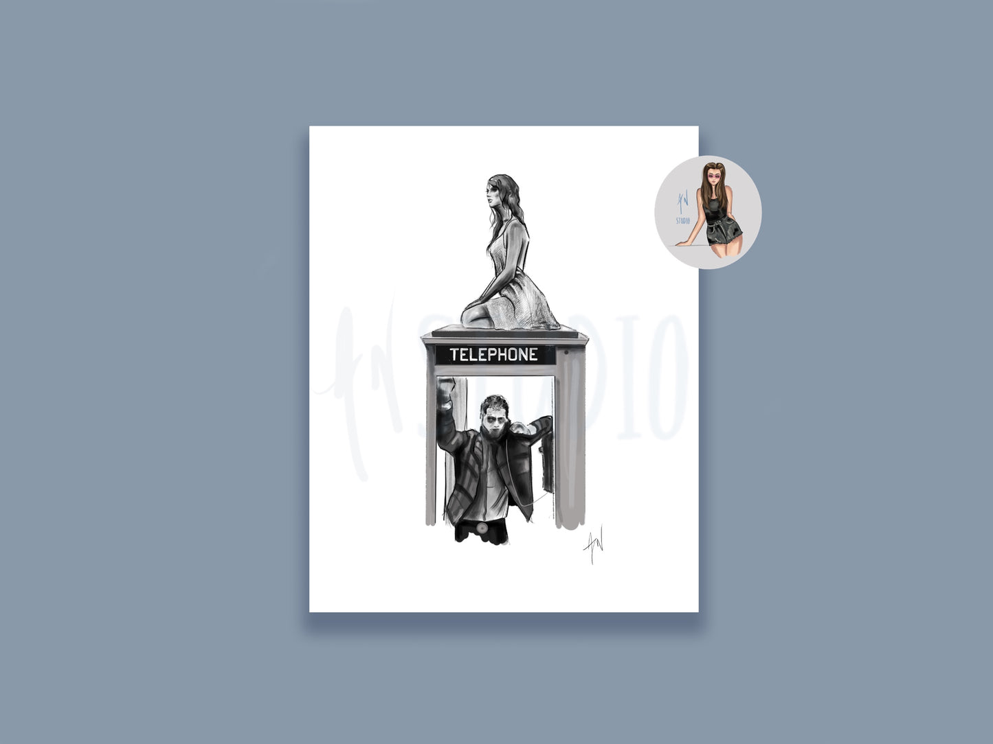 A Tortured Poets Phone Box