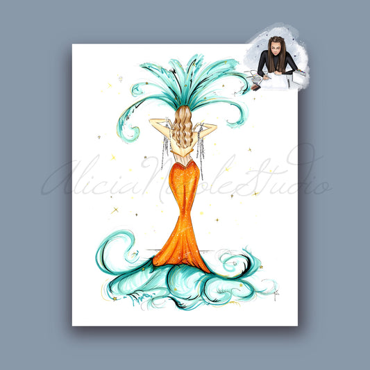 The Showgirl Ball Gown Album Art Print