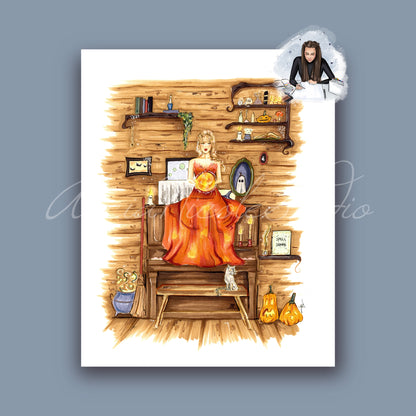 Evermore’s Halloween Readings Art Print