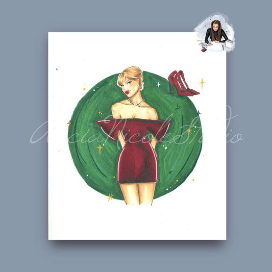 A Burgundy Moment Art Print