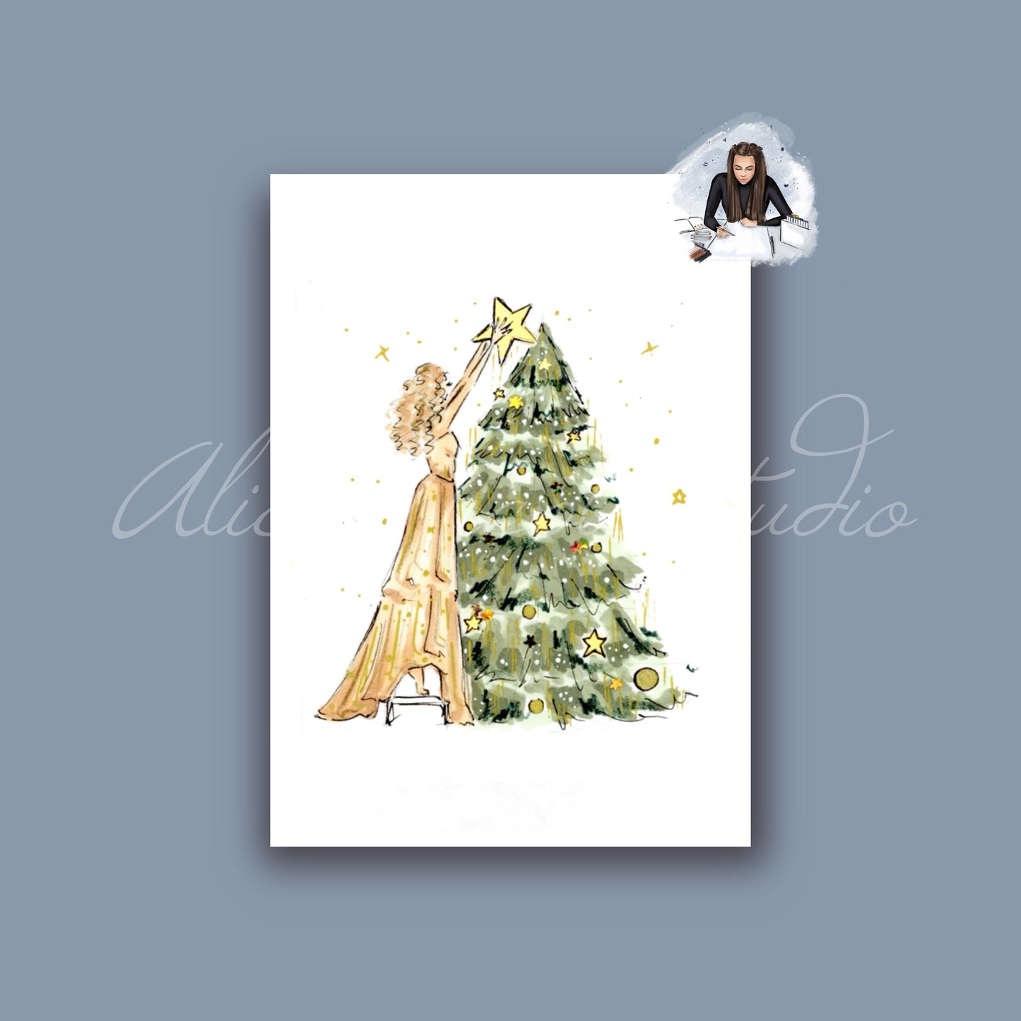 Fearless’s Christmas Tree Art Print
