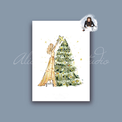 Fearless’s Christmas Tree Art Print