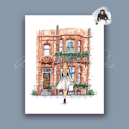 A London Christmas Art Print