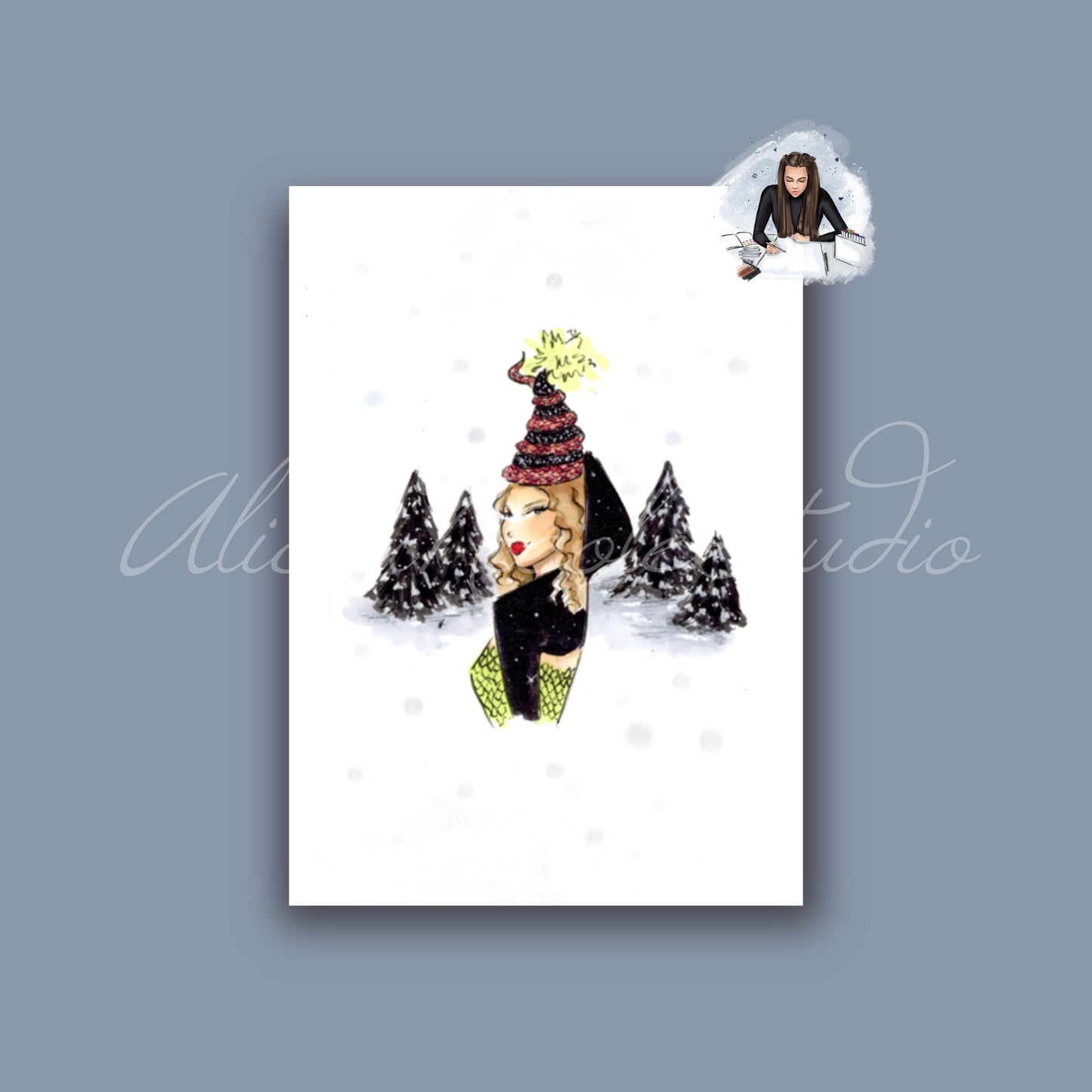 Rep’s Christmas Hat Art Print