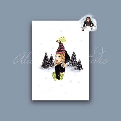 Rep’s Christmas Hat Art Print