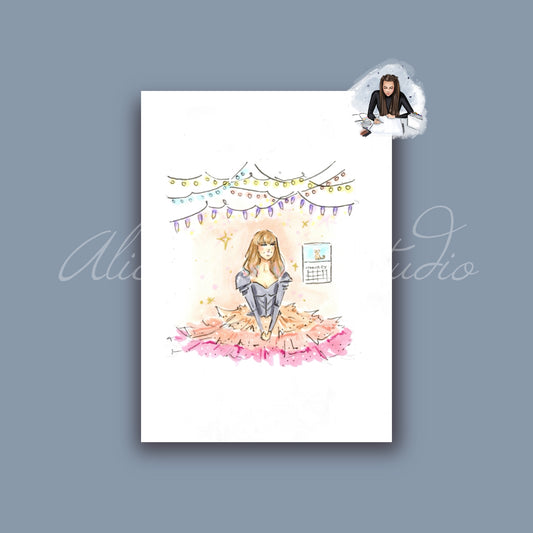 Lover’s January Lights Art Print
