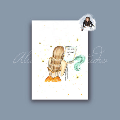 Showgirls Christmas Wi$h Li$t Art Print