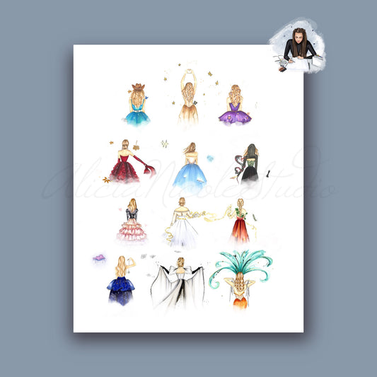 The 12 Eras Art Print