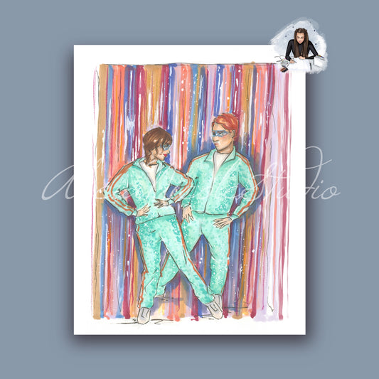 Dancing Through The Lightning Strikes Art Print