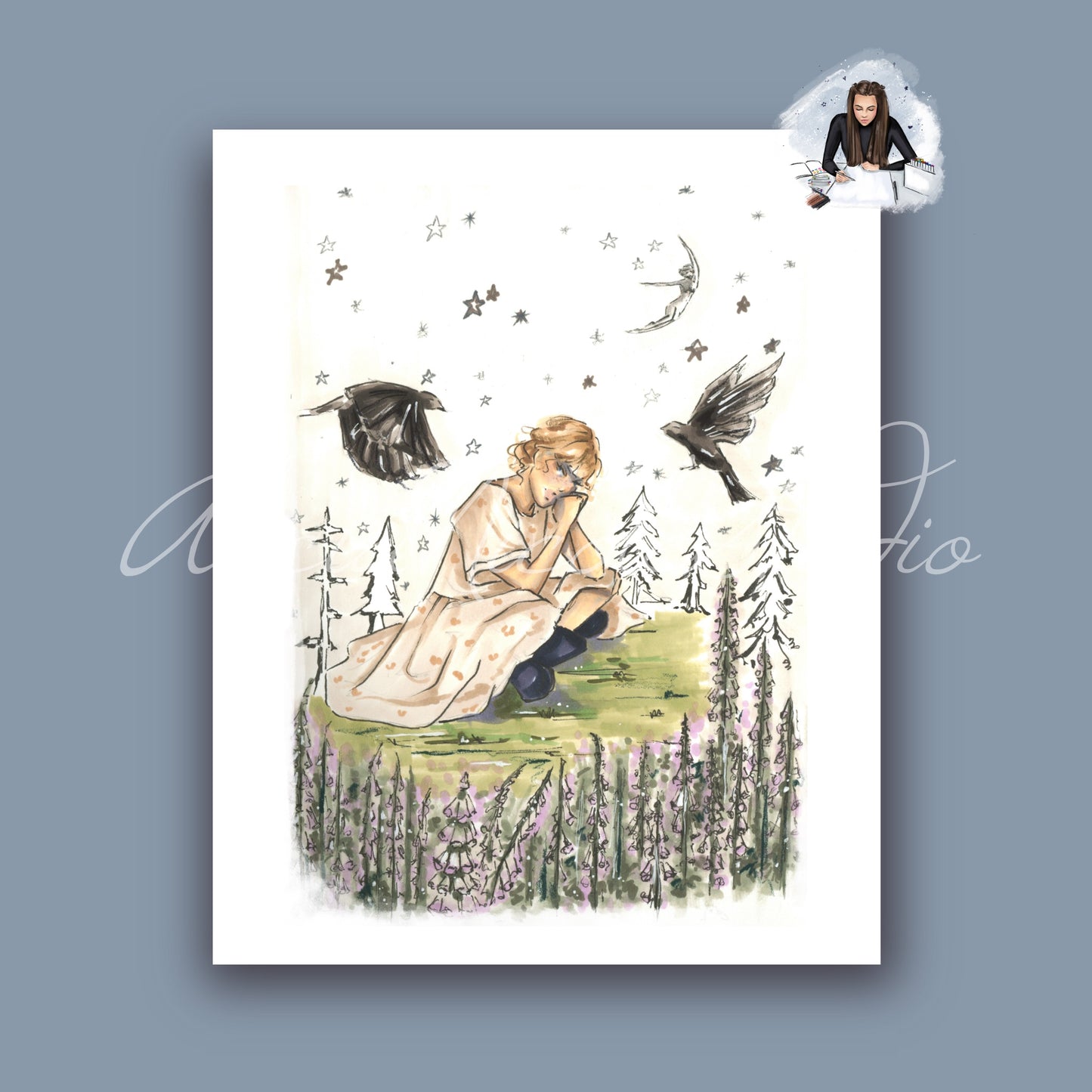 Folklore Fairytale Art Print